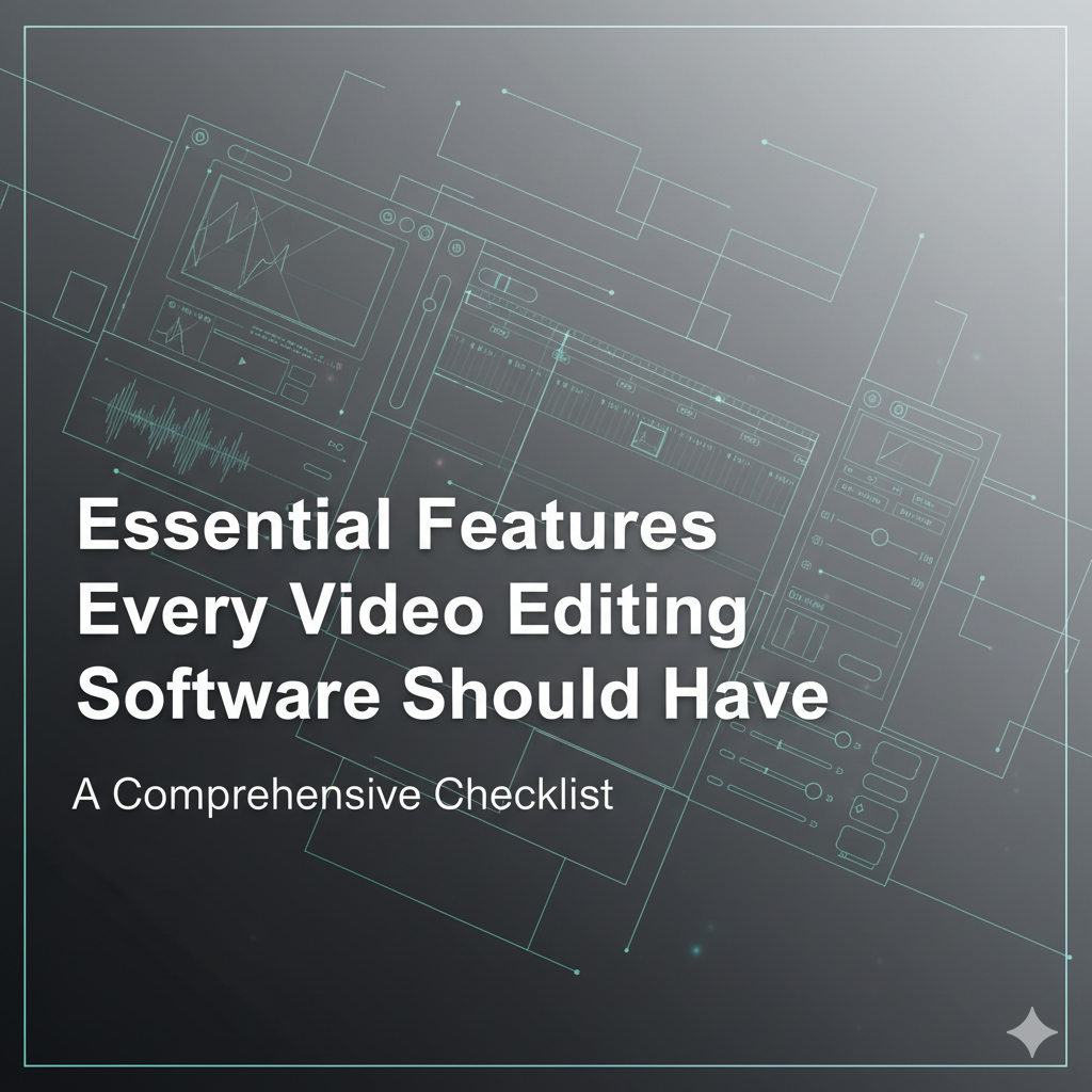 Features Every Video Editing Software Should Have