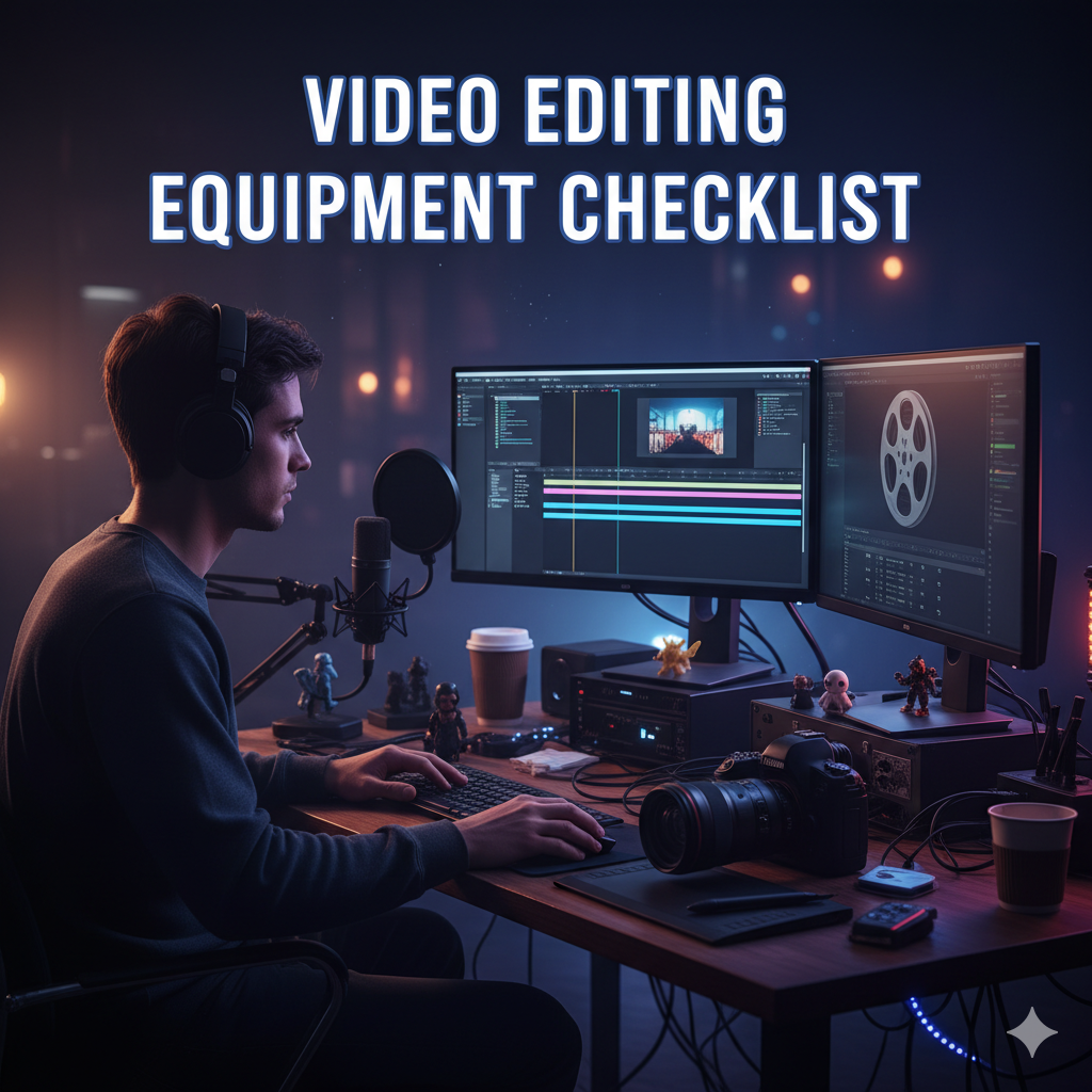 Video Editing Equipment Checklist for YouTubers & Filmmakers